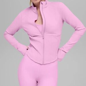 Alo AIRBRUSH CORSET FULL ZIP JACKET